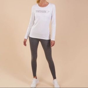 White Gymshark Apollo Long Sleeve